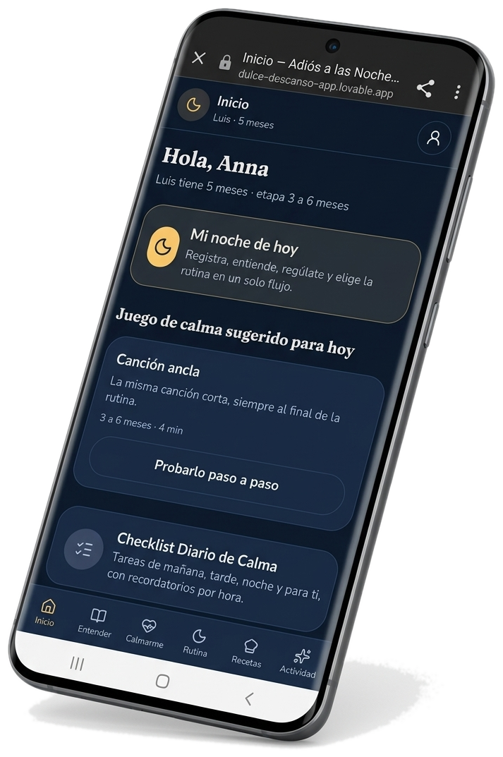 Aplicación: "Adiós a las Noches sin Dormir"